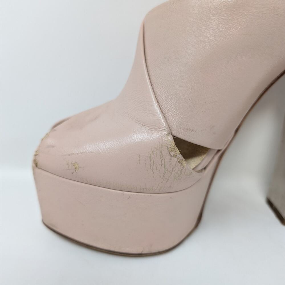 Giuseppe Zanotti Crystal Heel Platform Sandals Nude Pink EU 36.5 - Picture 10 of 16